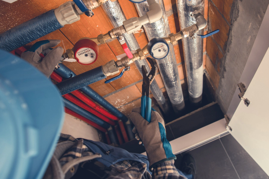 water line repair and inspection