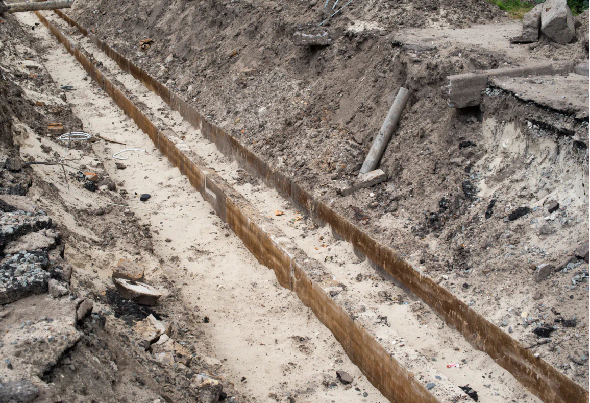 Trenching for Commercial Utilities